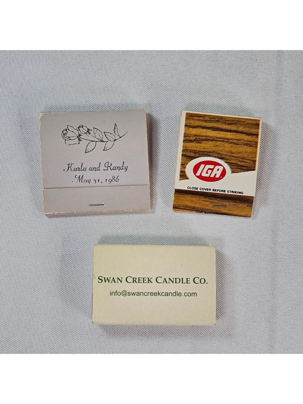 Vintage Matchbook Matchbox Rosebud Hayes In Cabins IGA Advertising Collection